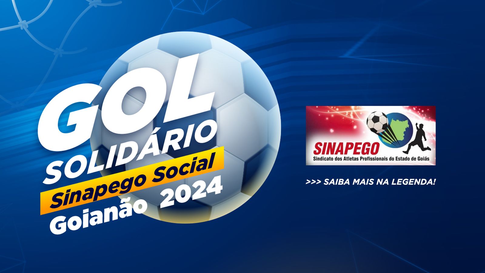 Você está visualizando atualmente Sinapego Social – Gol solidário – Goianão 2024